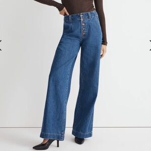 Madewell super wide leg jeans sz 25